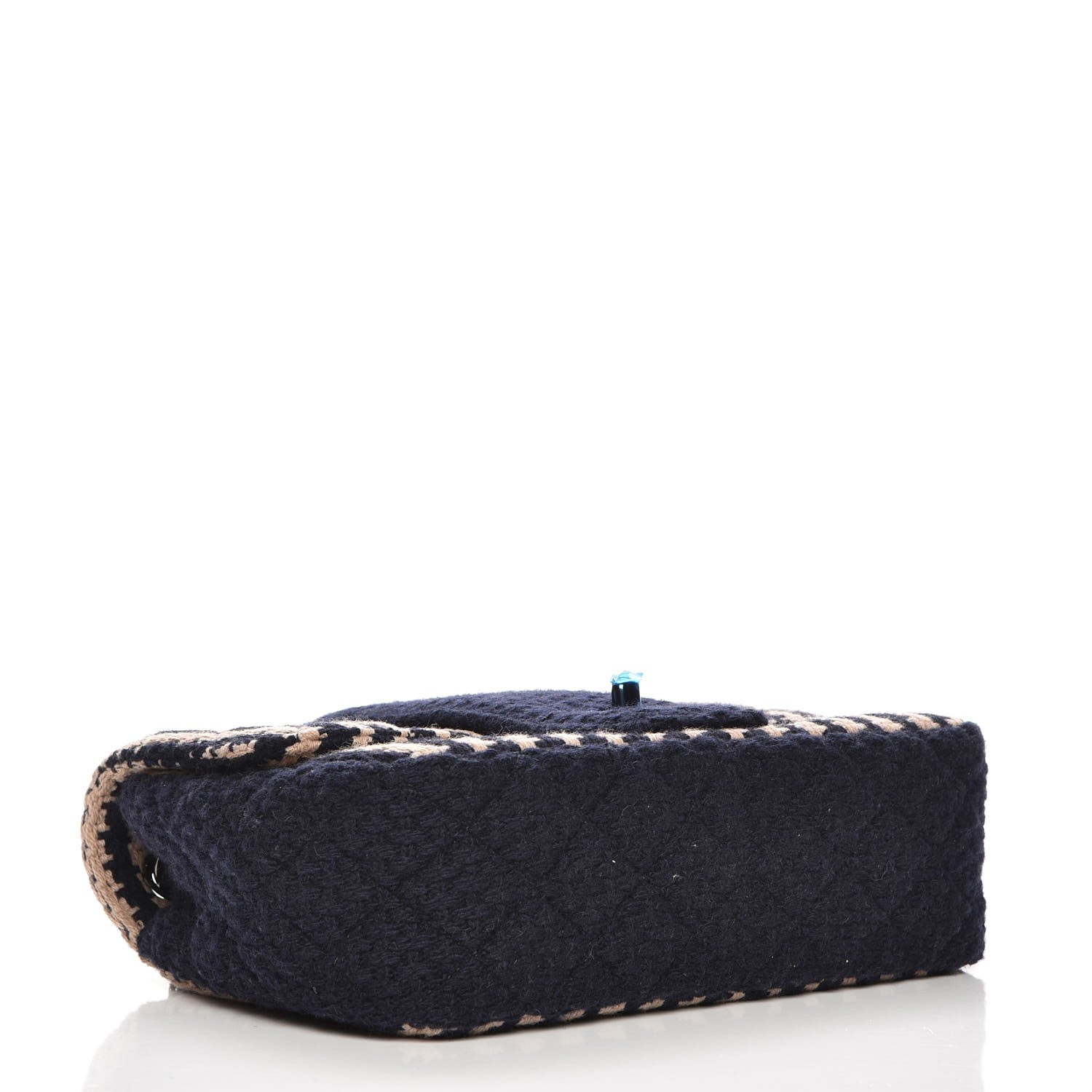 Chanel Tweed Small Elementary Chic Flap Blue Beige 5 of 8