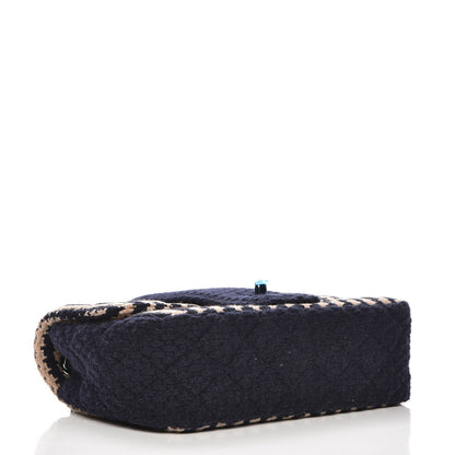 Chanel Tweed Small Elementary Chic Flap Blue Beige 5 of 8