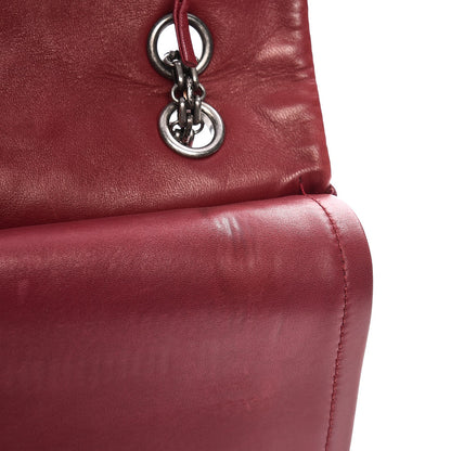 Chanel Distressed Patent 2.55 Reissue 227 Flap Raspberry Red 8 of 12