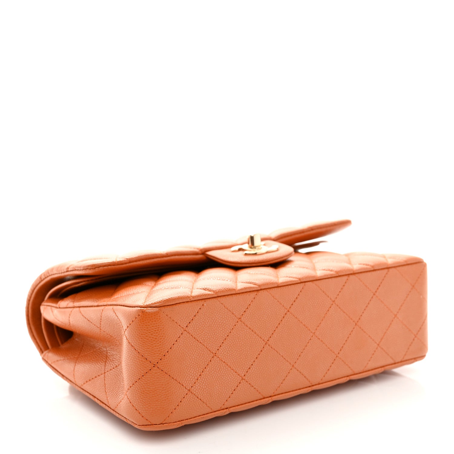 Chanel Caviar Quilted Small Double Flap Light Brown 4 of 10