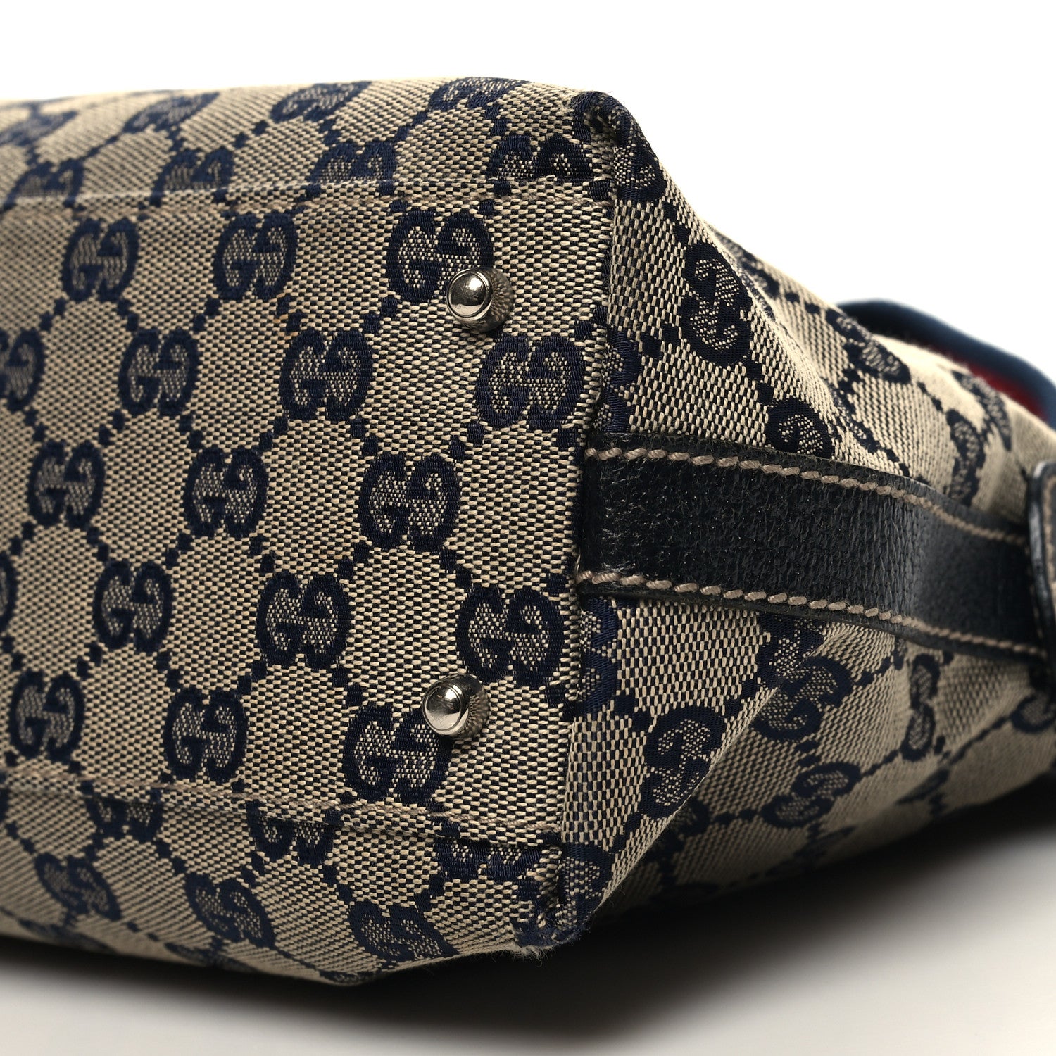 Gucci GG Monogram Web Pop Tote Navy 10 of 13