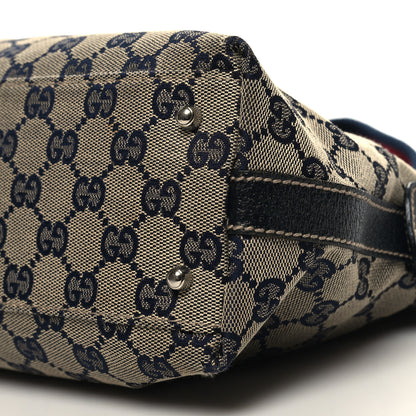 Gucci GG Monogram Web Pop Tote Navy 10 of 13