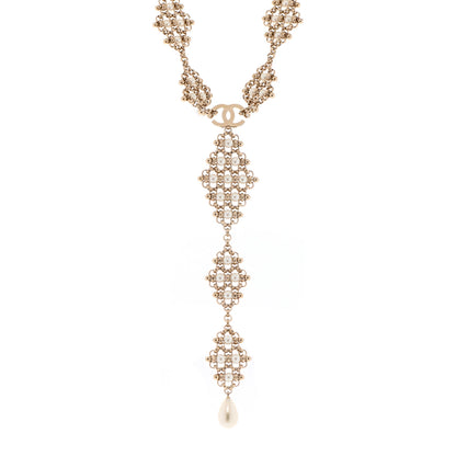 Chanel Pearl Monte-Carlo Nights CC Pendant Necklace Gold 1 of 7