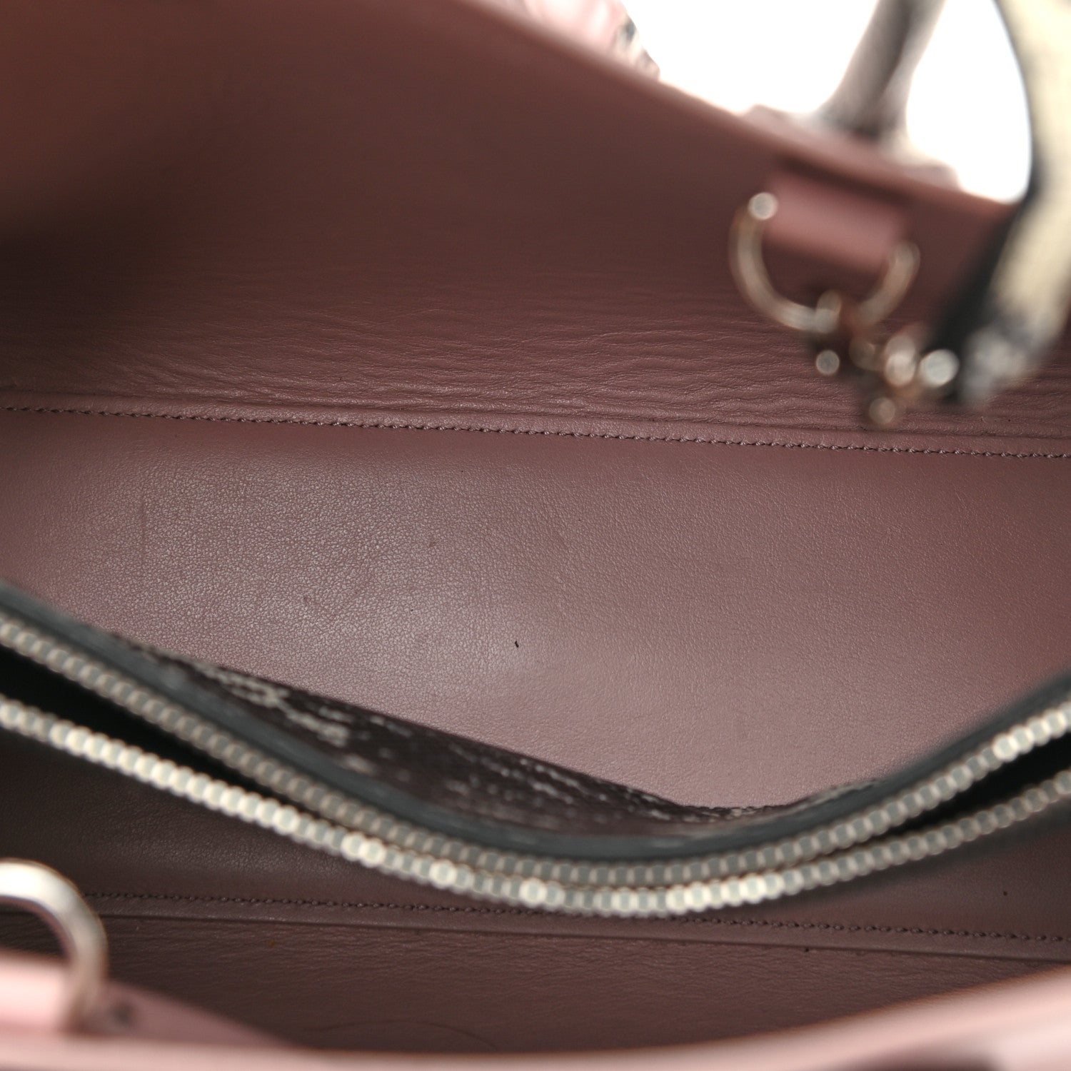 Saint Laurent Calfskin Embossed Python Baby Sac De Jour Powder Pink 4 of 10