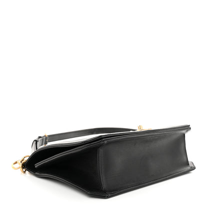 Chanel Calfskin Quilted Large Chain Link Full Flap Black 4 of 11