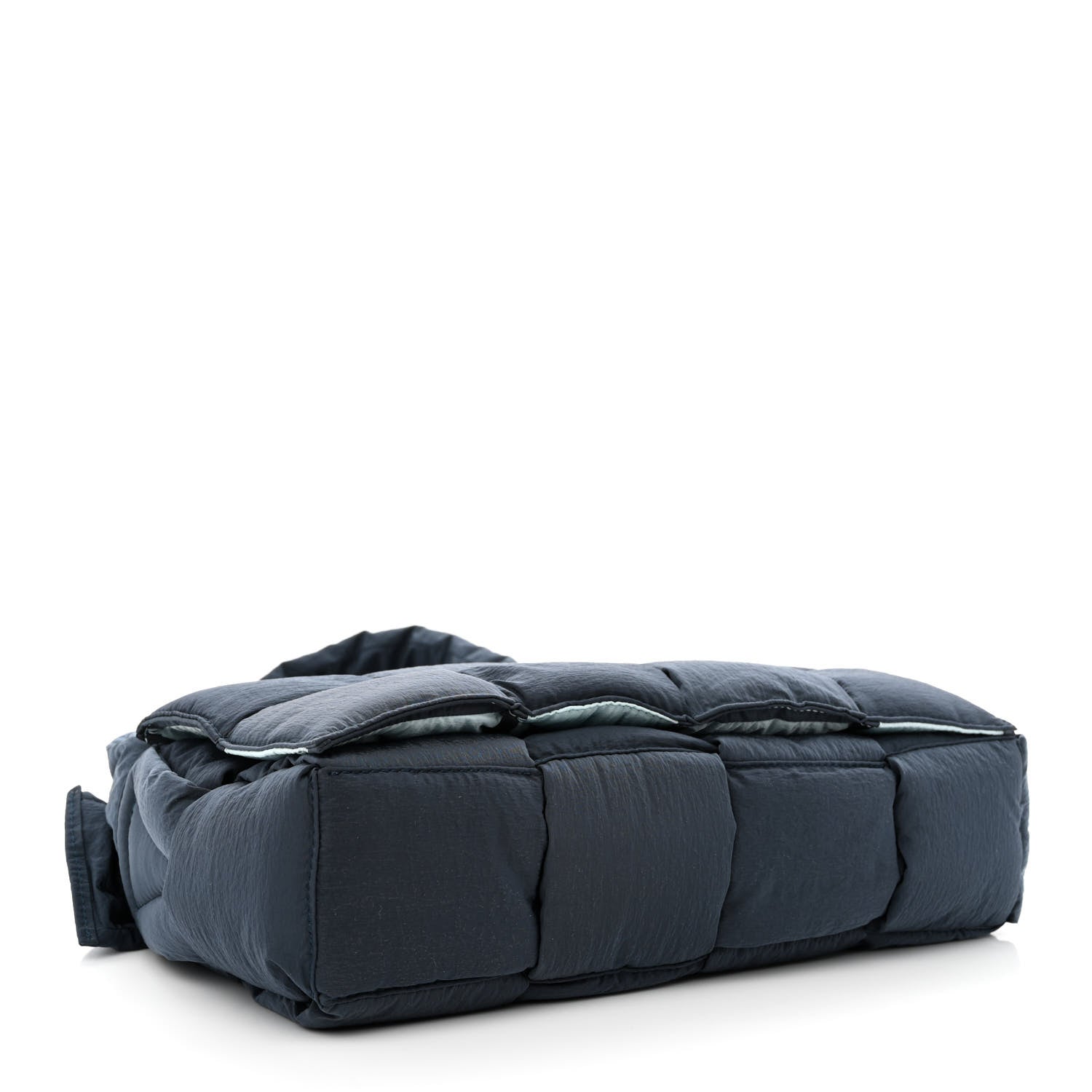 Bottega Veneta Nylon Intrecciato Padded Tech Cassette Bag Deep Blue Pale Blue 5 of 11