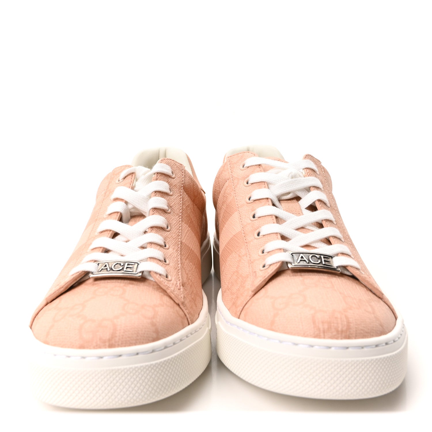 Gucci GG Supreme Tonal Web Womens New Ace Sneakers 37.5 Pink 3 of 10