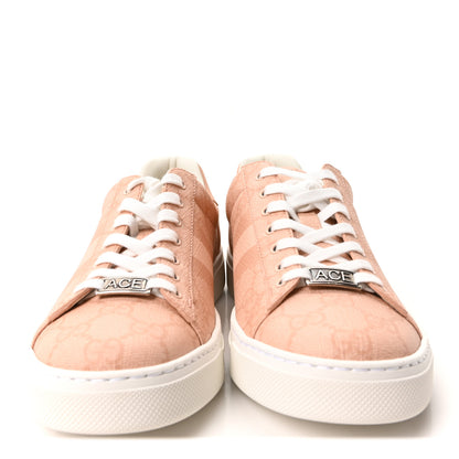 Gucci GG Supreme Tonal Web Womens New Ace Sneakers 37.5 Pink 3 of 10