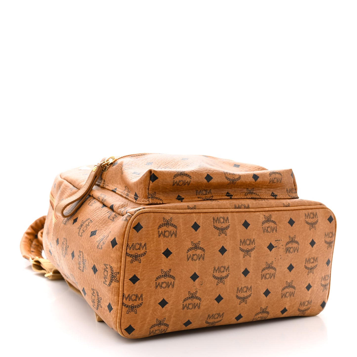 Visetos Medium Sprinkle Stud Stark Backpack Cognac