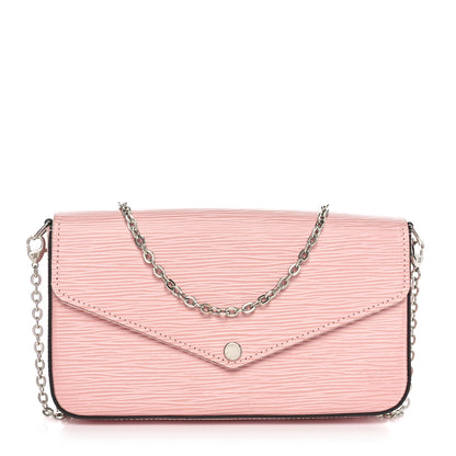 Louis Vuitton Epi Pochette Felicie Rose Ballerine 1 of 11