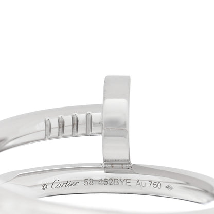 Cartier 18K White Gold Juste Un Clou Ring 58 8.25 4 of 5