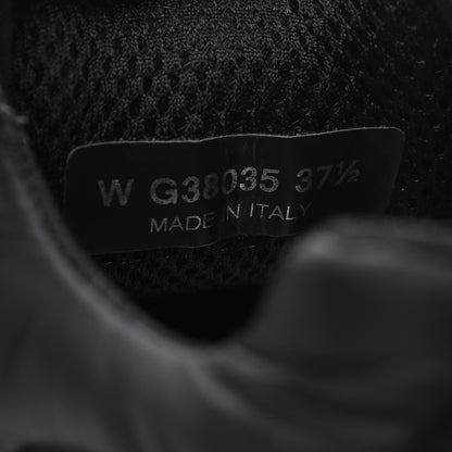 Chanel Nylon Calfskin Suede CC Sneakers 37.5 Black 8 of 10