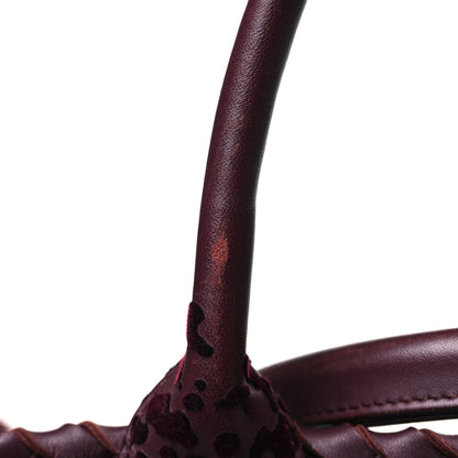 Bottega Veneta Nappa Velours Intrecciato Large Cabat Bordeaux 11 of 12