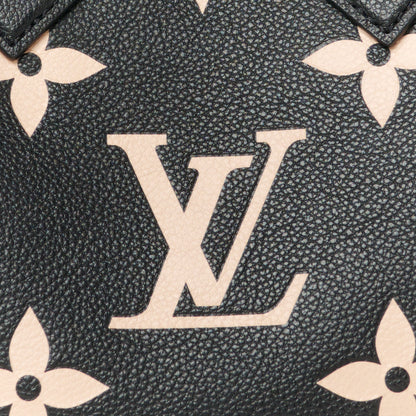 Louis Vuitton Empreinte Monogram Giant Speedy Bandouliere 25 Black Beige 10 of 13