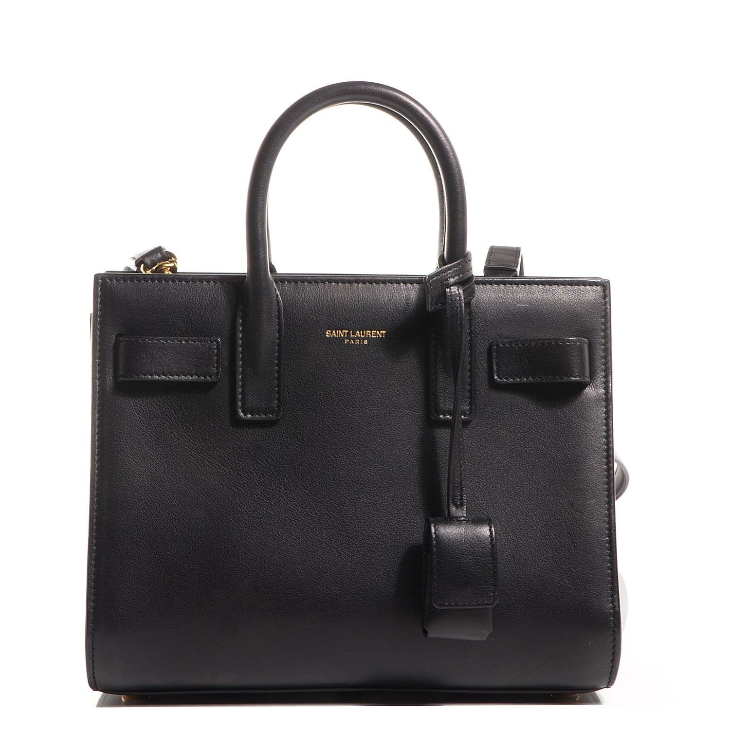 Saint Laurent Calfskin Nano Sac De Jour Black 1 of 8
