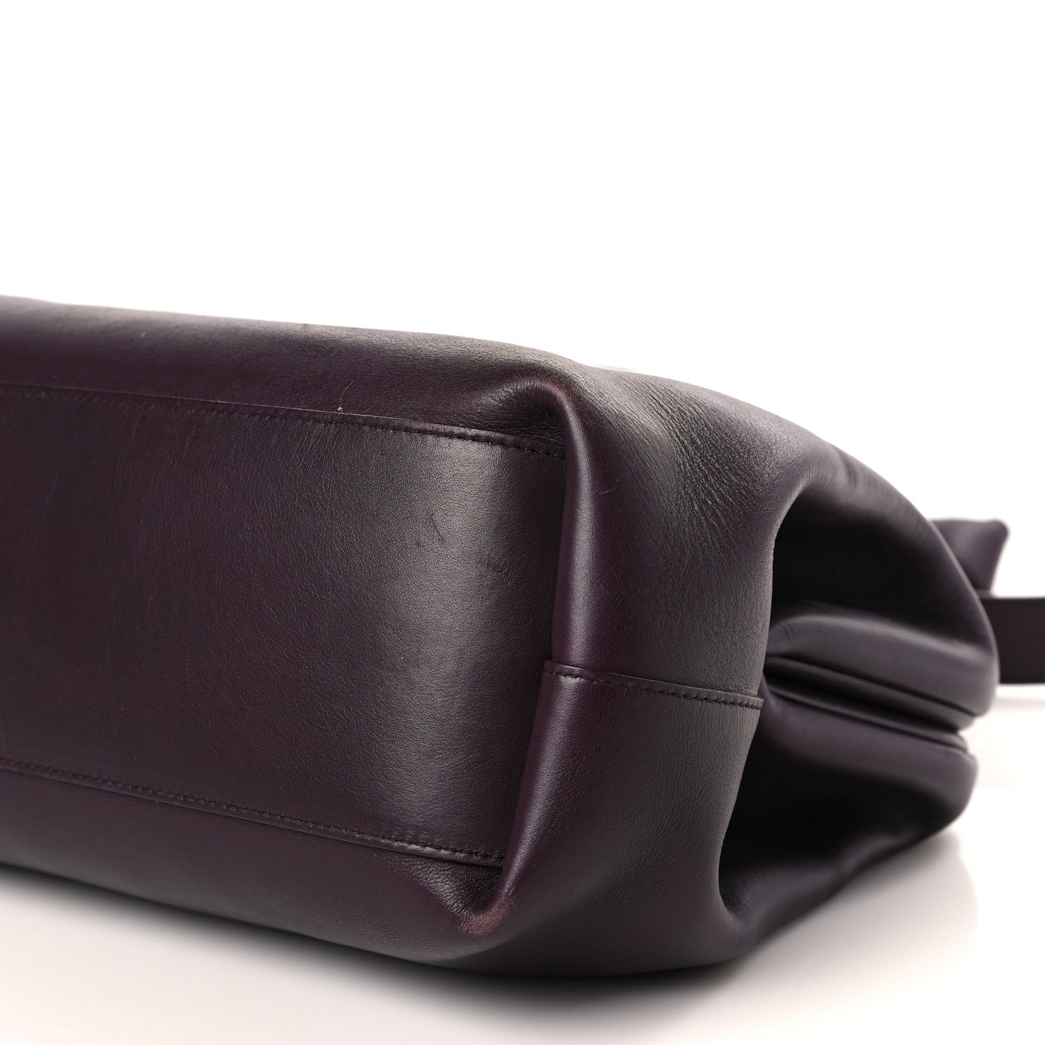 Bottega Veneta Calfskin Medium The Point Triangle Bag Grape 8 of 9