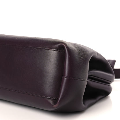 Bottega Veneta Calfskin Medium The Point Triangle Bag Grape 8 of 9