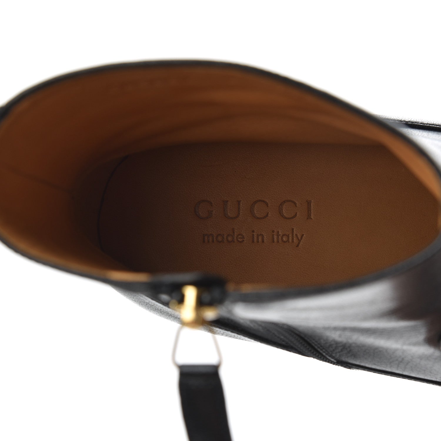 Gucci Goatskin Mens Kitten Chain Horsebit Ankle Boots 9 Black 6 of 10