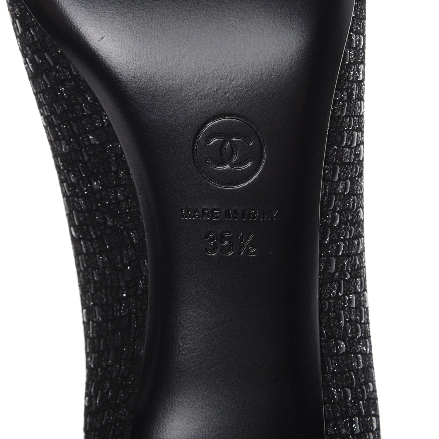 Chanel Tweed Grosgrain Cap Toe Gabrielle Pumps 35.5 Black 7 of 9