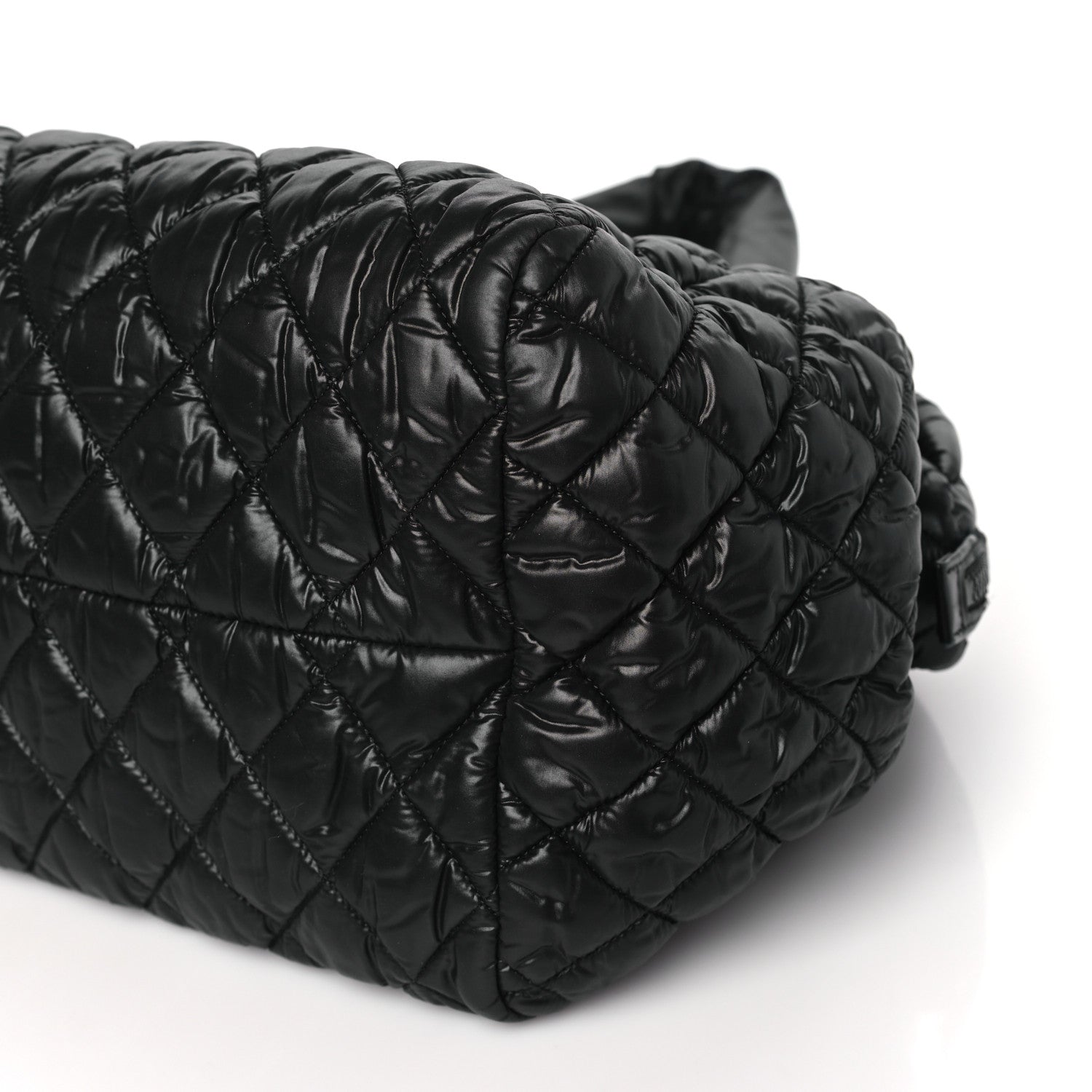 Chanel Nylon Coco Cocoon Bowler Black 10 of 11