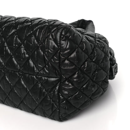 Chanel Nylon Coco Cocoon Bowler Black 10 of 11