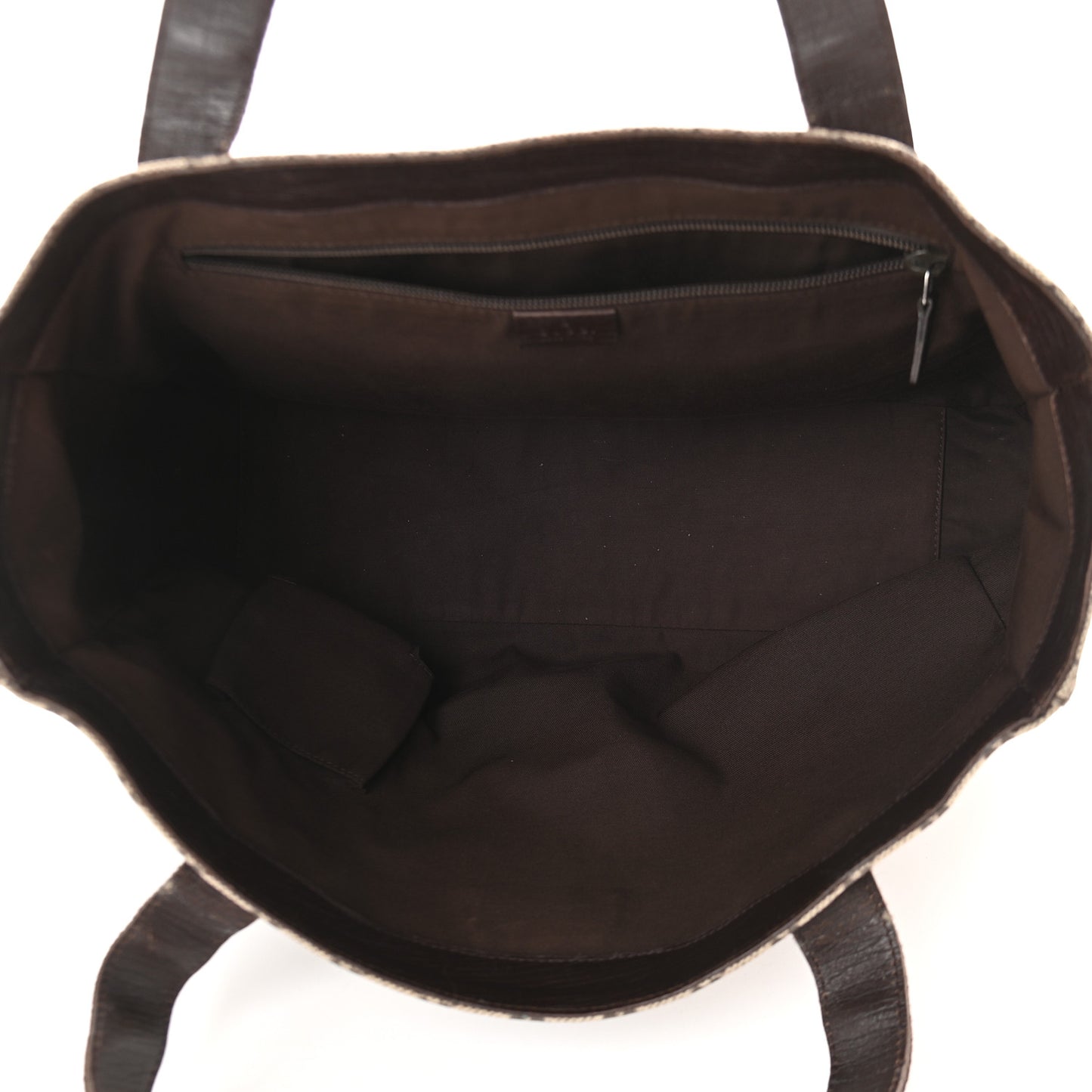 GG Plus Monogram Medium Tote Dark Brown