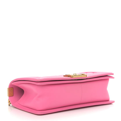 Chanel Calfskin Quilted Medium Boy Flap Pink 4 of 15