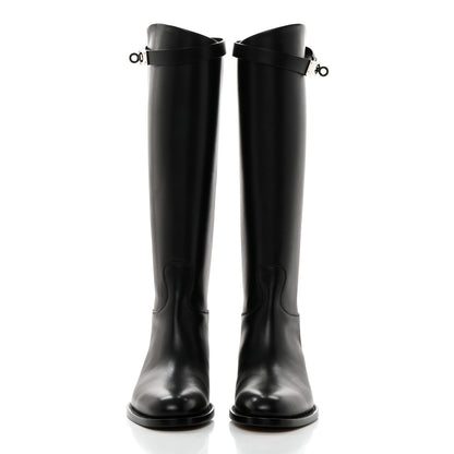 Hermes Box Kelly Jumping Boots 35.5 Black 2 of 9