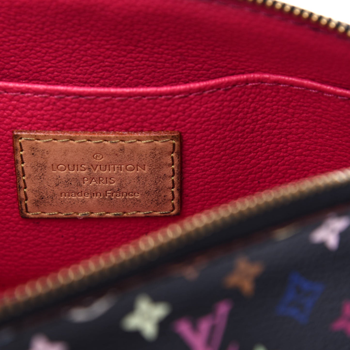 Monogram Multicolor Cosmetic Pouch Black Grenade