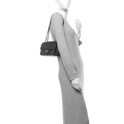 Chanel Metallic Sheepskin Quilted 2.55 Reissue Mini Flap Dark Silver 2 of 13