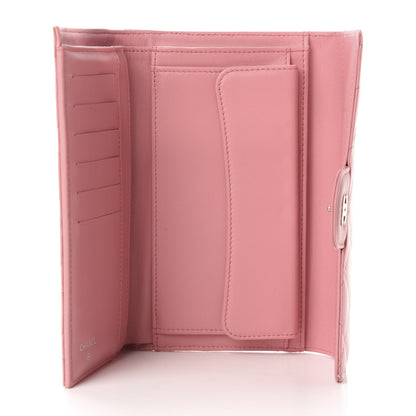 Chanel Lambskin Quilted Large Flap Wallet Pink 5 of 10
