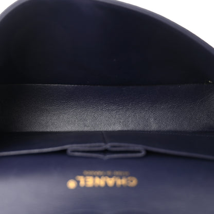 Chanel Caviar Quilted Medium Double Flap Navy 5 of 10
