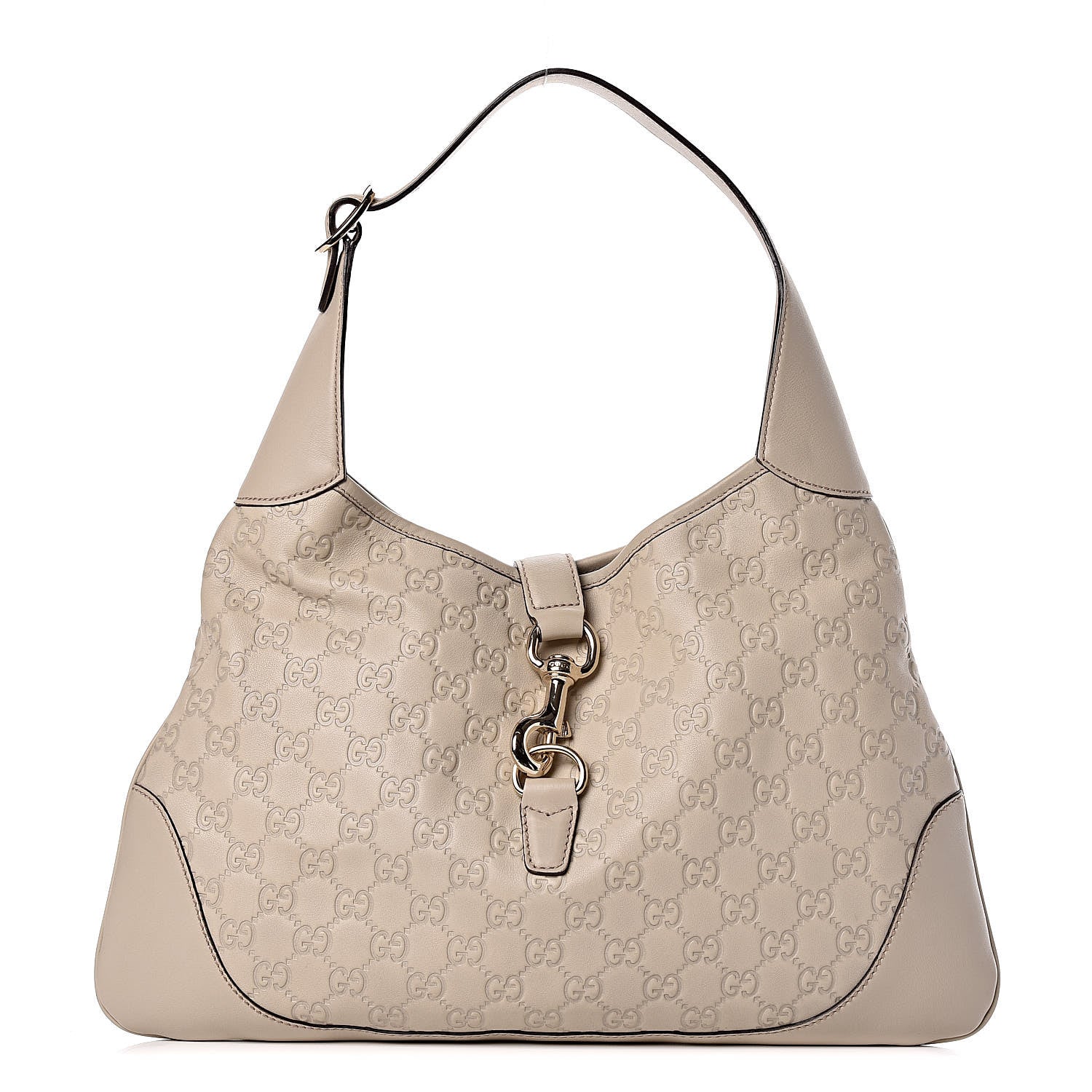 Gucci Guccissima Medium Jackie O Bouvier Hobo Off White 1 of 11