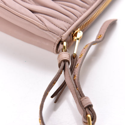 Miu Miu Nappa Matelasse Wristlet Cammeo 8 of 8