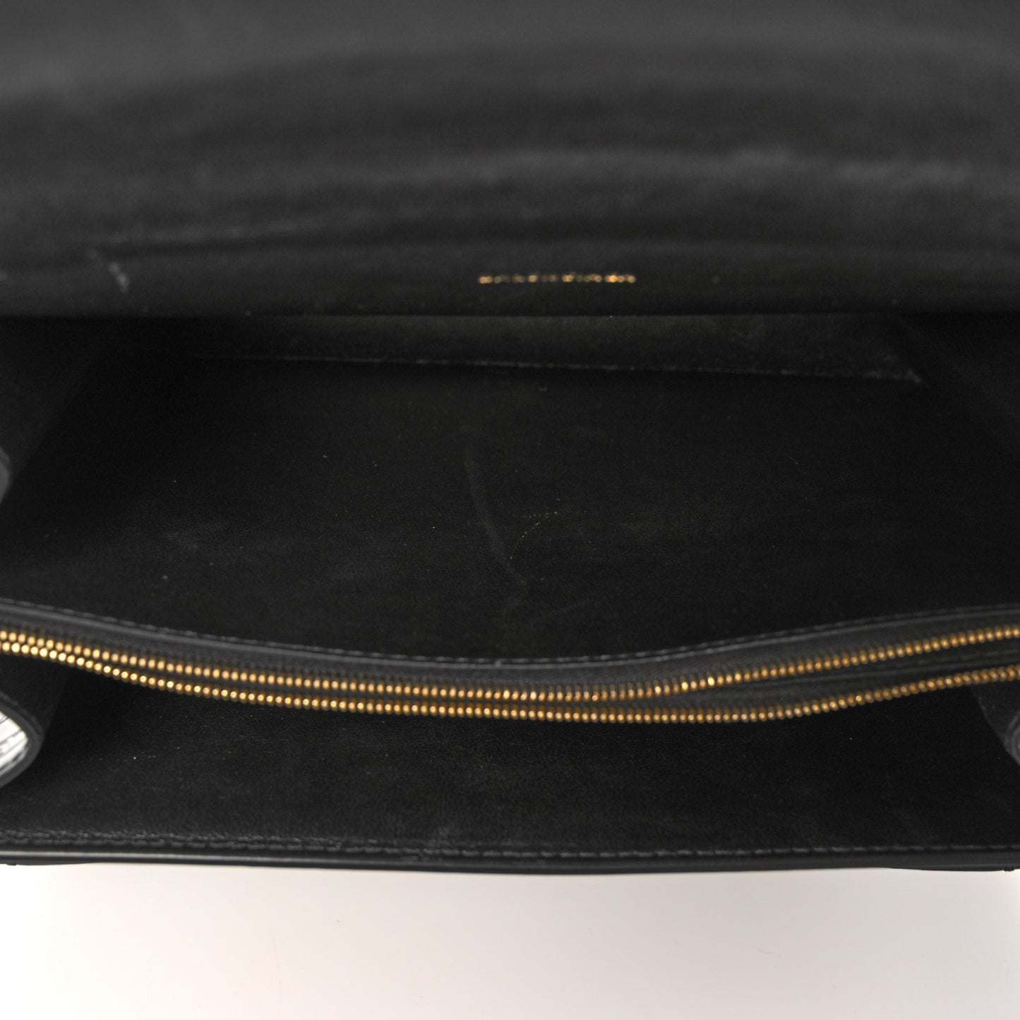Calfskin Losange Monogram Embossed Medium Sharp Top Handle Bag Black