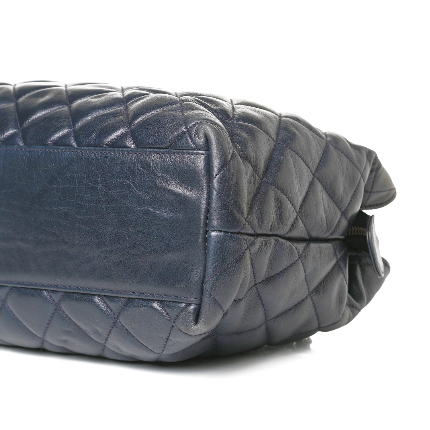 Chanel Lambskin Quilted Tote Navy 8 of 13