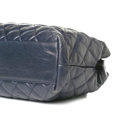 Chanel Lambskin Quilted Tote Navy 8 of 13