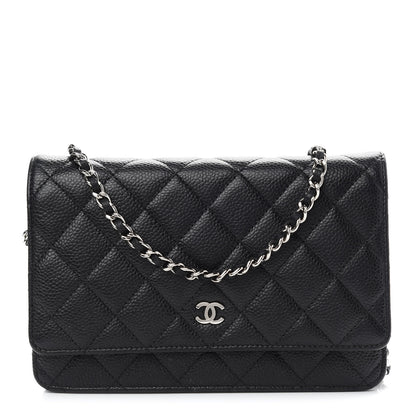 Chanel Caviar Quilted Wallet On Chain WOC Black 1 of 10