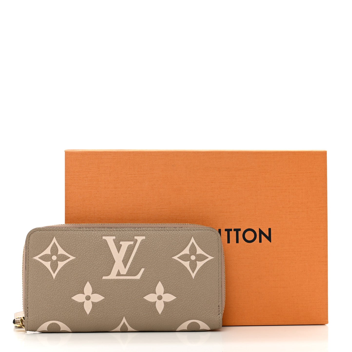 Empreinte Monogram Giant Zippy Wallet Tourterelle Creme