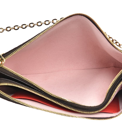 Louis Vuitton Monogram Blooming Flowers Double Zip Pochette 5 of 11