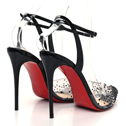 Christian Louboutin PVC Patent Psychic Spikaqueen 100 Pumps 38.5 Black 4 of 10