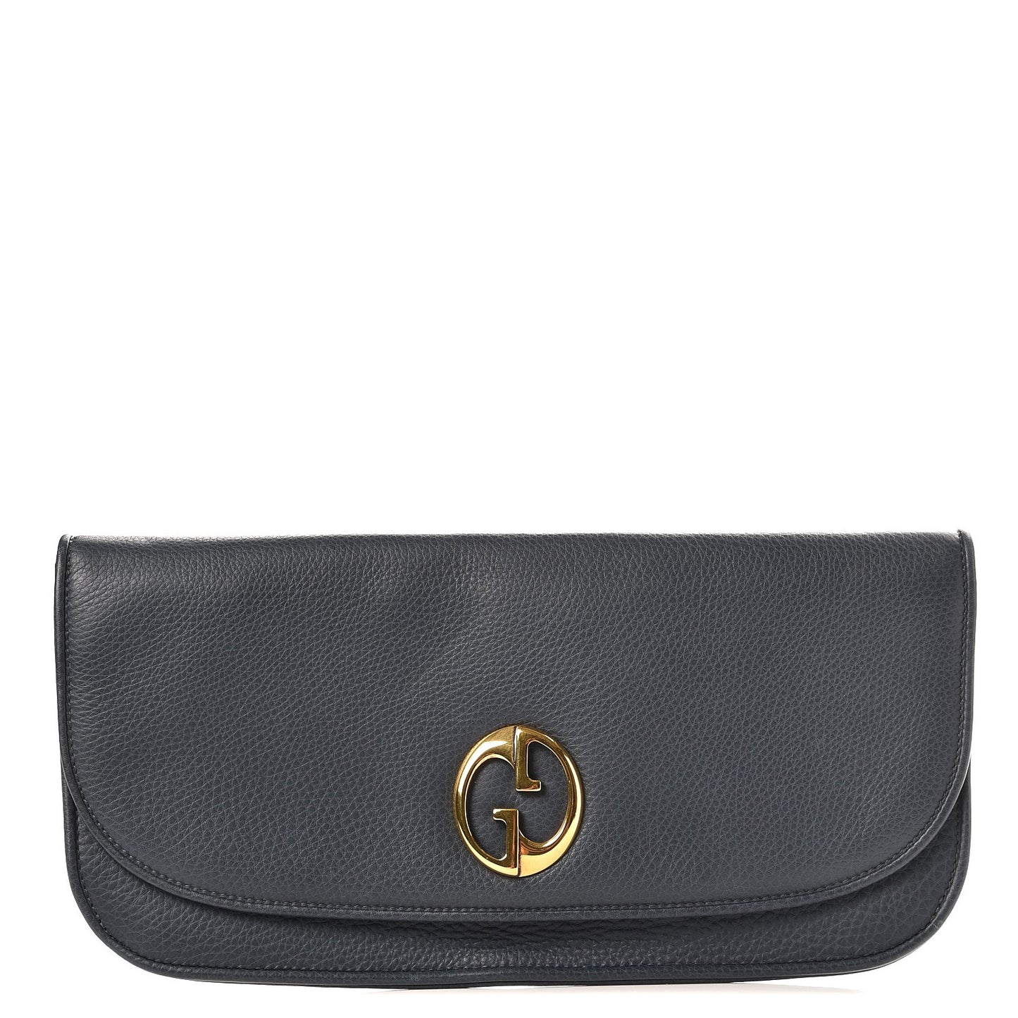 Pebbled Calfskin 1973 Continental Clutch Blue