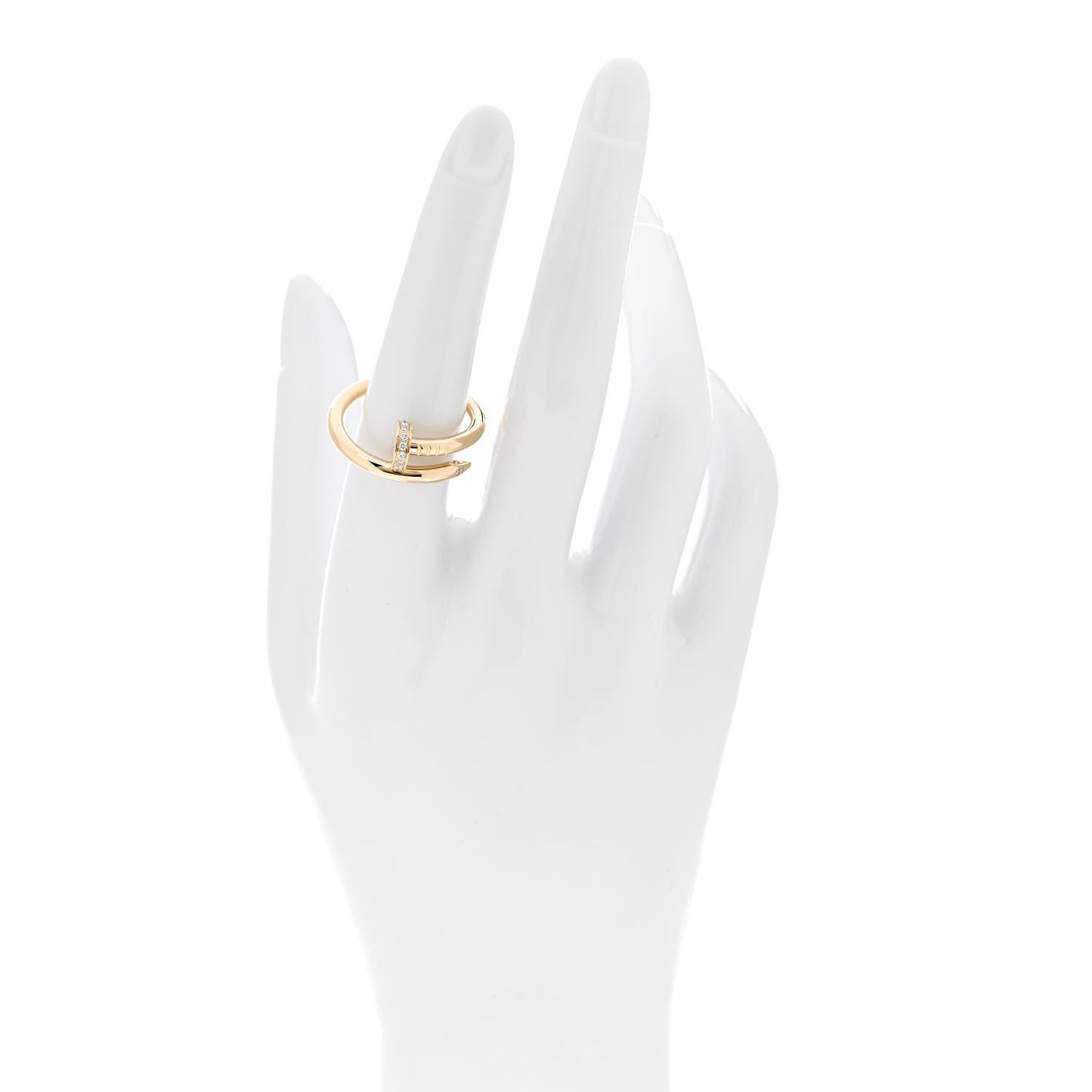 18K Yellow Gold Diamond Juste Un Clou Ring 57 8