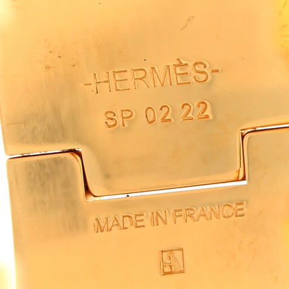 Hermes Enamel Wide Clic Clac H Bracelet GM White 4 of 5