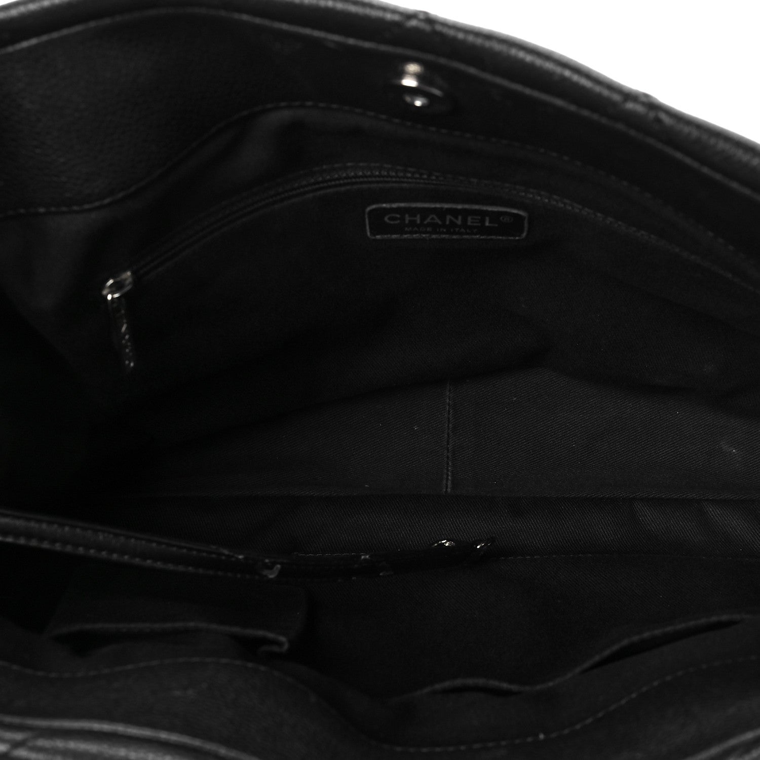 Chanel Caviar Quilted CC Timeless Soft Tote Black 5 of 9
