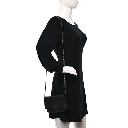 Chanel Caviar Quilted Wallet on Chain WOC Black 2 of 11