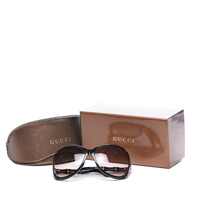 Gucci Oversized Oval Bamboo Sunglasses 3509/S Black 8 of 8