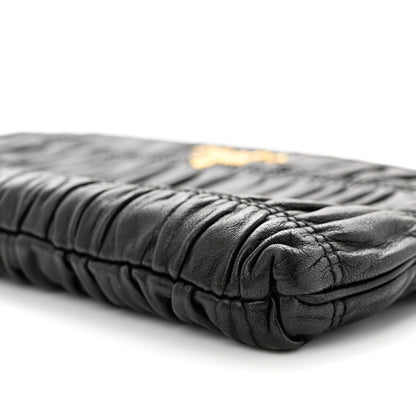 Prada Nappa Gaufre Chain Shoulder Bag Black 9 of 10