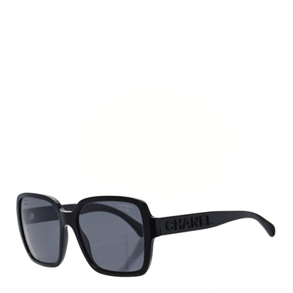 Chanel Acetate Polarized Square Sunglasses 5408 Black 1 of 6