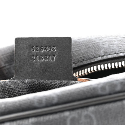 Gucci GG Supreme Monogram Selleria Calfskin Square Messenger Bag Black 7 of 12